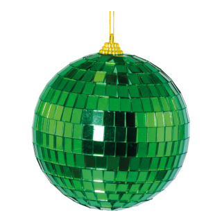 Boule à facette en polystyrène avec plaque miroir Color: vert Size: Ø8cm