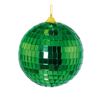 Boule à facette en polystyrène avec plaque miroir Color: vert Size: Ø10cm