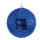Spiegelkugel aus Styropor, mit Spiegelplättchen     Groesse:Ø10cm    Farbe:blau