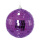 Boule à facette en polystyrène avec plaque miroir Color: violet Size: Ø10cm