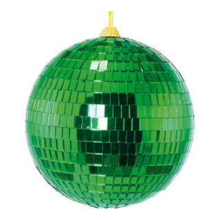 Boule à facette en polystyrène avec plaque miroir Color: vert Size: Ø15cm