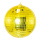 Mirror ball made of styrofoam - Material: with mirror plates - Color: gold - Size: Ø15cm