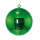Mirror ball made of styrofoam - Material: with mirror plates - Color: green - Size: Ø20cm