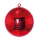 Mirror ball made of styrofoam - Material: with mirror plates - Color: red - Size: Ø20cm