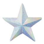Stern mit Hänger, aus Styropor, glitzernd Größe:50cm,...