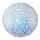 Boule avec cintre en polystyrène scintillant Color: blanc/irisé Size: Ø 10cm
