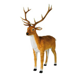 Reindeer made of plastic & fake fur - Material:...