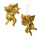 Cherubs set of two - Material: with harp & violine - Color: gold - Size: H: 18cm