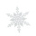 Snowflake with hanger - Material:  - Color: white - Size: Ø 22cm