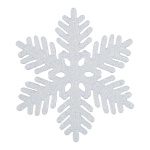 Schneeflocke beglittert, mit Hänger Größe:Ø 15cm,  Farbe:...