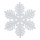 Flocon de neige scintillant avec cintre  Color: blanc Size: Ø 15cm