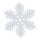 Schneeflocke beglittert, mit Hänger, aus Kunststoff     Groesse:Ø 27cm    Farbe:weiß