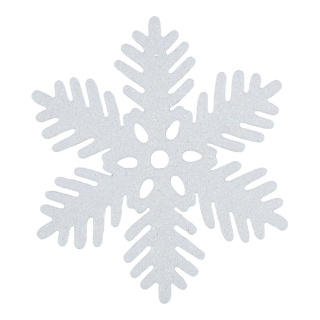 Flocon de  neige scintillant avec cintre  Color: blanc Size: Ø 34cm