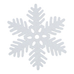 Snow flake glittered with hanger - Material:  - Color:...