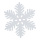 Schneeflocke beglittert, mit Hänger, aus Kunststoff     Groesse:Ø 34cm    Farbe:weiß