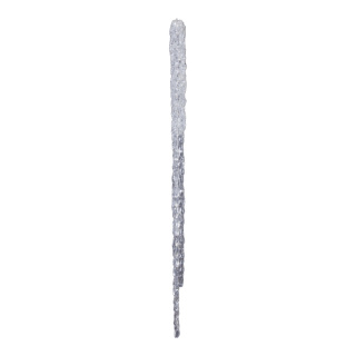 Ice cone glittered with hanger - Material:  - Color: transparent/silver - Size: 60cm