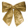 Glitter bow  - Material:  - Color: gold - Size: 60x65cm