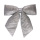 Glitter bow  - Material:  - Color: silver - Size: 40x45cm