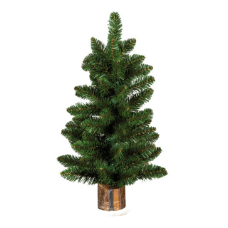 Noble fir with wooden foot - Material: 76 tips - Color: green - Size: 60cm