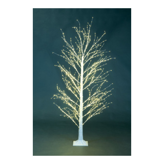 LED-Baum mit 1300 LEDs, 3-teilig, mit IP44 Trafo, 24V, mit Standfuß     Groesse:180cm, Ø80cm    Farbe:weiß