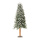 Pine tree slim with metal foot - Material: snowed 395 tips - Color: green/white - Size: 120cm X Ø50cm
