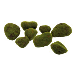 Moss stones 8 pcs.     Size: 8-10cm    Color: green