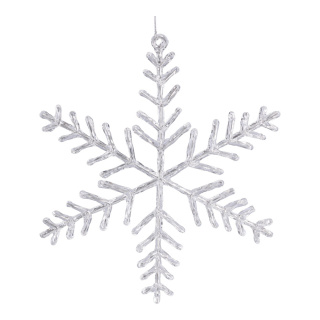 Flocon de neige avec suspension  Color: clair Size: Ø20cm