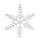 Flocon de neige avec suspension  Color: clair Size: Ø20cm