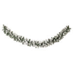 Noble fir garland snowed with 200 tips - Material:  -...