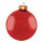 Weihnachtskugeln, rot glänzend, 6 St./Blister, aus Glas Größe: Ø 6cm, Farbe: rot   #
