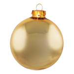 Christmas balls, gold shiny, made of glass, 6...