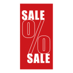 Motivdruck "Sale %" aus Stoff   Info: SCHWER...