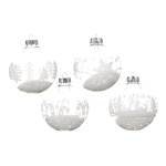 Boules de verre rempli de neige artificielle 4 dessins...