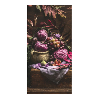 Banner "Still life" fabric - Material:  - Color: purple - Size: 180x90cm