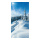 Motivdruck »Schnee-Idylle« Stoff Abmessung: 180x90cm Farbe: blau/weiß #