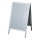 A1 A-board foldable double-sided - Material: 25mm mitred profile - Color: silver - Size: 61x75x100cm