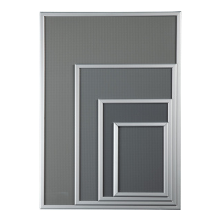 A4 Snap frame Basic 20mm mitred profile - Material: screws & dowels included - Color: silver - Size: 3x24x33cm