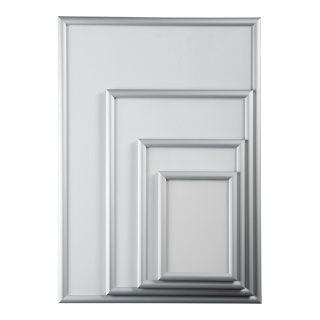 A4 Snap frame waterproof 25mm mitred profile - Material: screws & dowels included - Color: silver - Size: 3x24x33cm