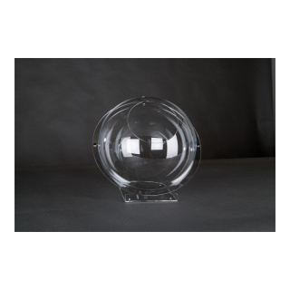 Acryl-Kugel oben geöffnet, mit Standfuß Abmessung: 30x30x35cm Farbe: transparent #
