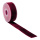 Velvet ribbon  - Material:  - Color: bordeaux - Size: L: 95m X B: 38mm
