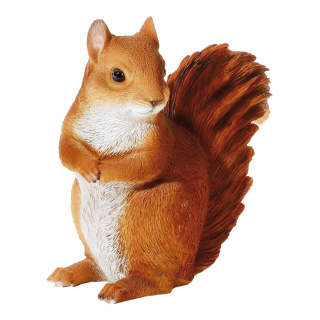 Squirrel made of resin, weatherproof, Size:;31x18x33cm Color:brown