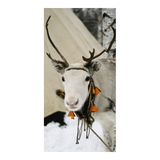Banner "Reindeer" paper - Material:  - Color: grey/white - Size: 180x90cm