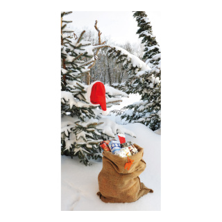 Motif imprimé "Noël en forêt" tissu  Color: blanc/coloré Size: 180x90cm