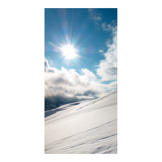 Banner "Winter sun" paper - Material:  - Color: white/blue - Size: 180x90cm