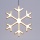Licht-Schneeflocke Ø45cm aus Holz mit warmweißem Licht