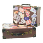 Koffer Briefmarkendesign, 2Stck./Satz, Größe: 36x24x10cm,...