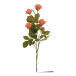 Rose sprig 5-fold  - Material:  - Color: orange - Size: 71cm