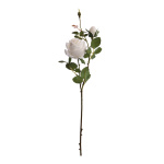 Rose sprig, 2-fold,  Size:;60cm Color:white