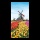 Motif imprimé "Paysage tulipes" tissu  Color: coloré Size: 180x90cm