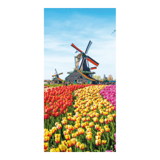 Banner tulip landscape paper - Material:  - Color:  - Size: 180x90cm